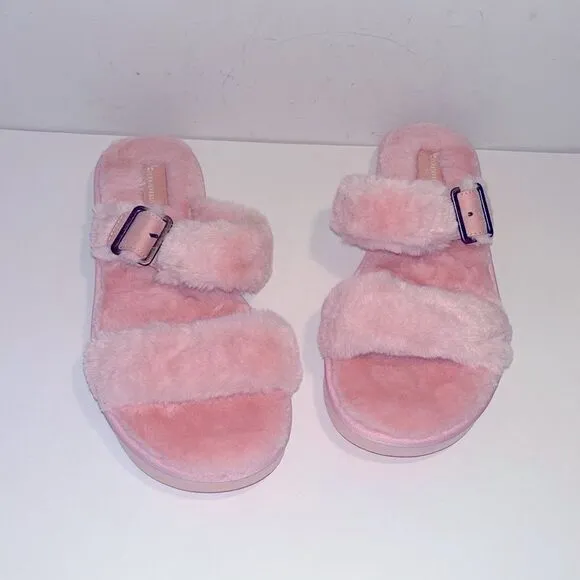 2 pairs of New UGG Koolaburra furry sandals bundle