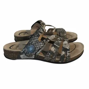 Abeo Baina Snake Print Sandals