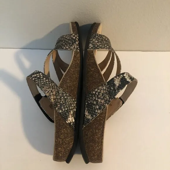 Abeo Baina Snake Print Sandals