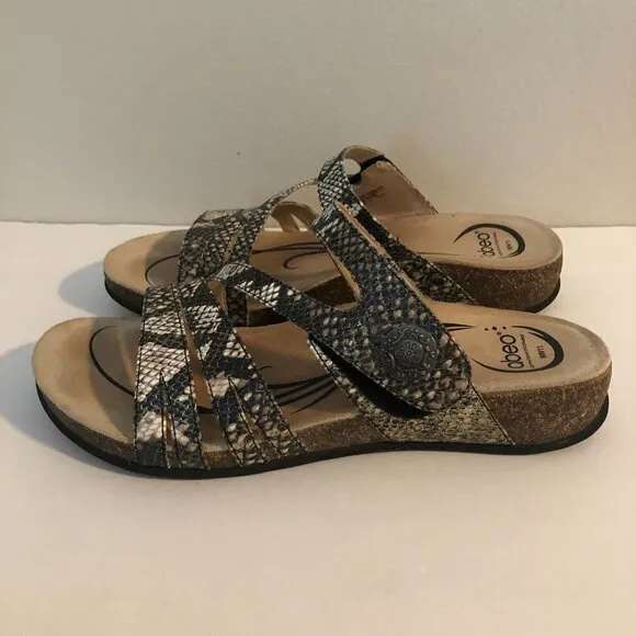 Abeo Baina Snake Print Sandals