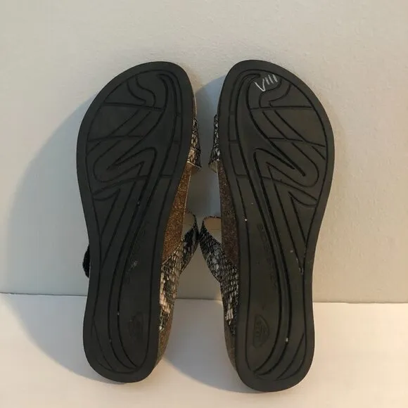 Abeo Baina Snake Print Sandals