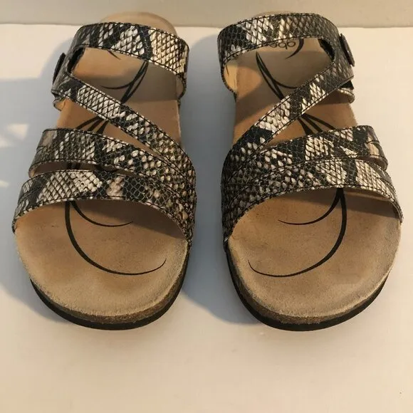 Abeo Baina Snake Print Sandals