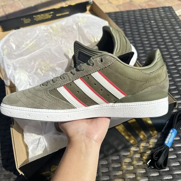 Adidas Busenitz x Dan Mancina Olive Strata Red Men's Shoes ID3370