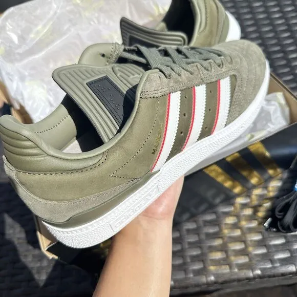 Adidas Busenitz x Dan Mancina Olive Strata Red Men's Shoes ID3370