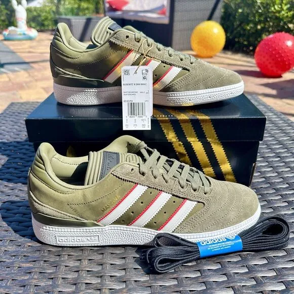 Adidas Busenitz x Dan Mancina Olive Strata Red Men's Shoes ID3370