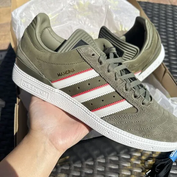 Adidas Busenitz x Dan Mancina Olive Strata Red Men's Shoes ID3370