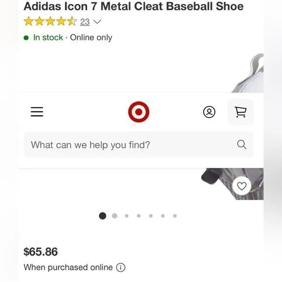 Adidas Icon 7 Metal Clear Baseball Shoes SIZE 8