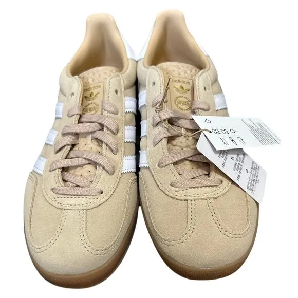 Adidas IH5482 Gazelle Indoor Shoes Magic Beige Womens Size 8 New