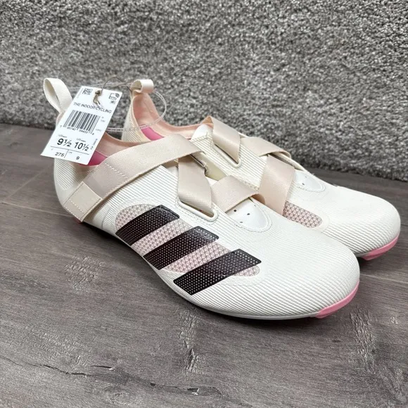 Adidas Indoor Cycling Shoes Men's 9.5 Women's 10.5 Beige Pink