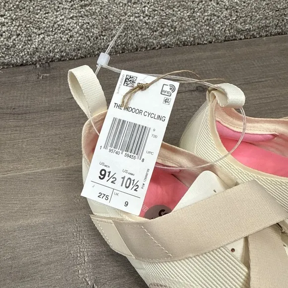 Adidas Indoor Cycling Shoes Men's 9.5 Women's 10.5 Beige Pink
