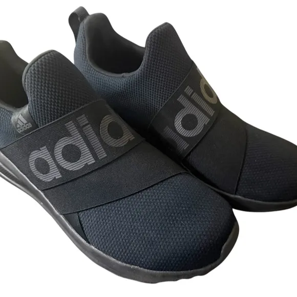Adidas Men's Black Slip-On Sneakers