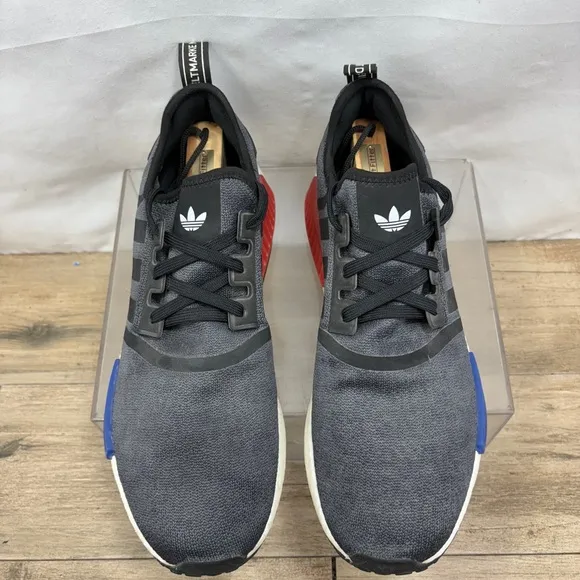 Adidas Men's NMD_R1 Running Sneakers Shoes Black Red Blue White Size 12