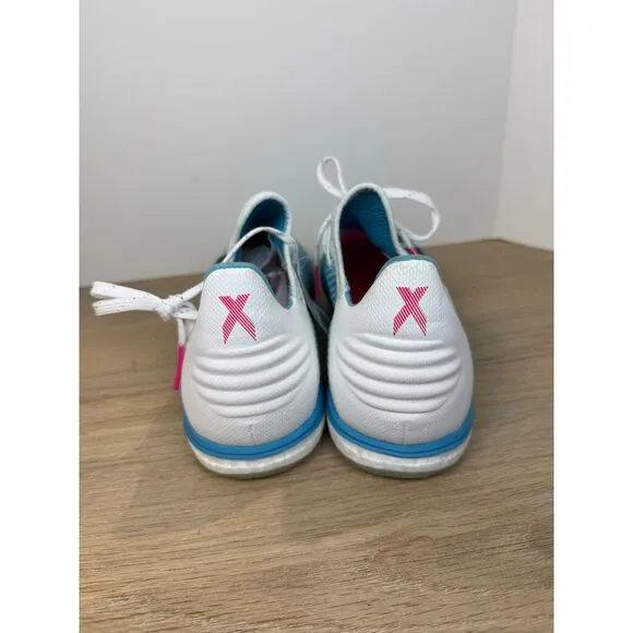 Adidas Men's X 19.1 IN G25754 Size 10.5 Bright Cyan Indoor Soccer Shoes NWOB