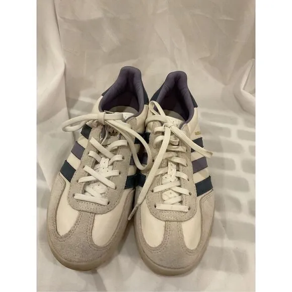 Adidas Men's Off-White Navy Gazelle Indoor Shoes Size 7 NWOT