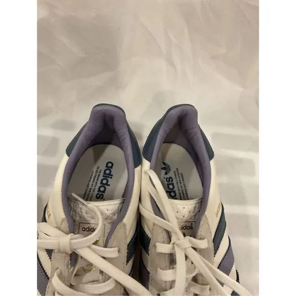 Adidas Men's Off-White Navy Gazelle Indoor Shoes Size 7 NWOT