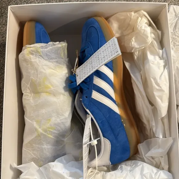 Adidas Originals Gazelle Indoor Blue Bird Cloud White JI2061 Mens Shoes Size 8.5