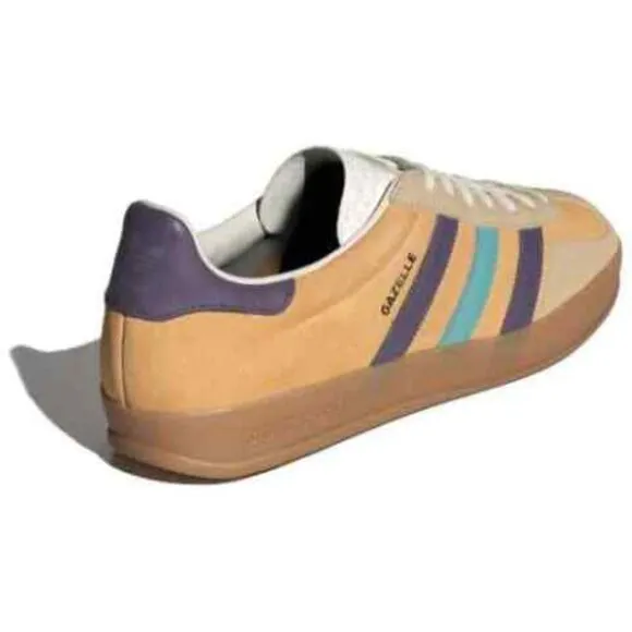 Adidas Originals Gazelle Indoor Mens Sportswear Shoes Tan IG1636 NEW Multi Sz