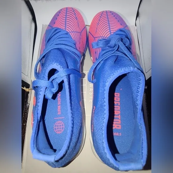 Adidas Predator Edge.3 IN 'Hi-Res Blue Turbo' Indoor Soccer Shoes Men's Size 10