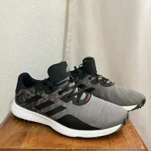 adidas S2G Wide Spikeless Golf Shoe Gray Black US 10.5 Performance Sneaker Water