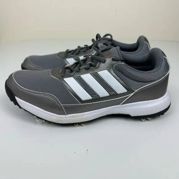 Adidas Tech Response 2.0‎ Iron White Scarlet Mens Wide Width Golf Shoes EE9420