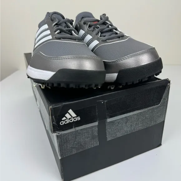 Adidas Tech Response 2.0‎ Iron White Scarlet Mens Wide Width Golf Shoes EE9420