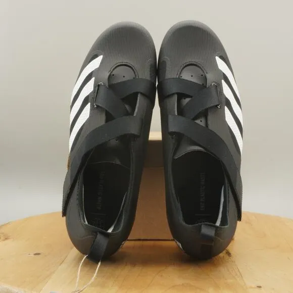 Adidas The Indoor Cycling Mens Size 10.5 Shoes Black White 3-Bolt NEW