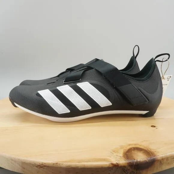 Adidas The Indoor Cycling Mens Size 10.5 Shoes Black White 3-Bolt NEW