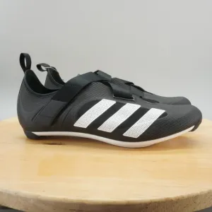Adidas The Indoor Cycling Mens Size 10.5 Shoes Black White 3-Bolt NEW