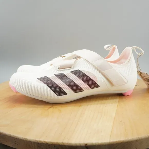 Adidas The Indoor Cycling Mens Size 10.5 Shoes Off White Shadow Maroon 3-Bolt