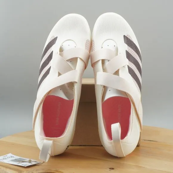 Adidas The Indoor Cycling Mens Size 10.5 Shoes Off White Shadow Maroon 3-Bolt