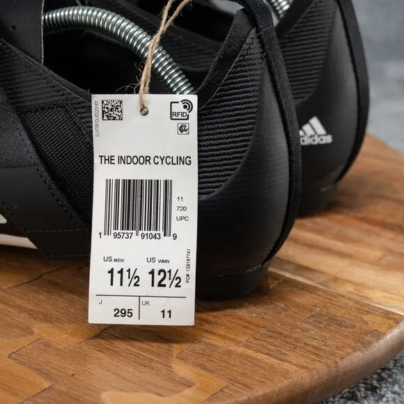 Adidas The Indoor Cycling Shoes Core Black Cloud White GX6544 Sz 11.5 NWT $150