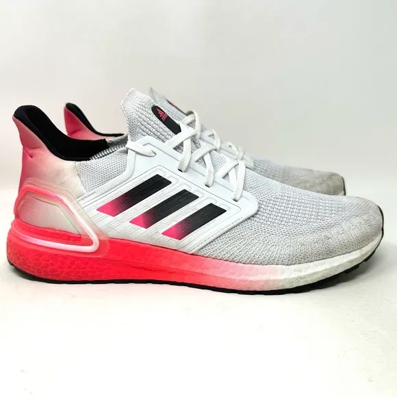 Adidas Ultraboost 20 ‘Pink Gradient White’ Sneaker Shoe Pink White Mens 11.5