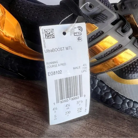 ADIDAS UltraBoost MTL Metallic Gold Shoe Size 5 or 6 SKU#243582