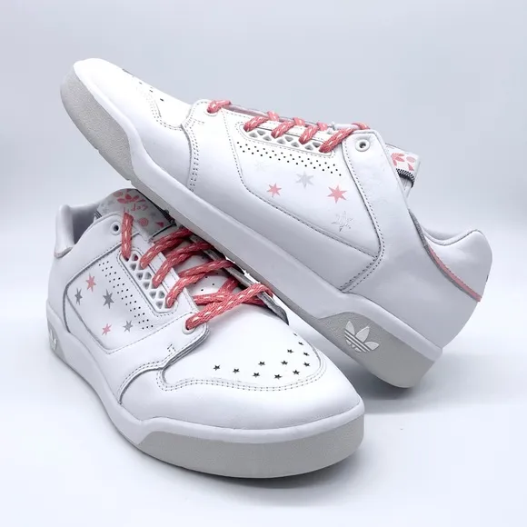Adidas White Gray SlamCourt Original Sneakers