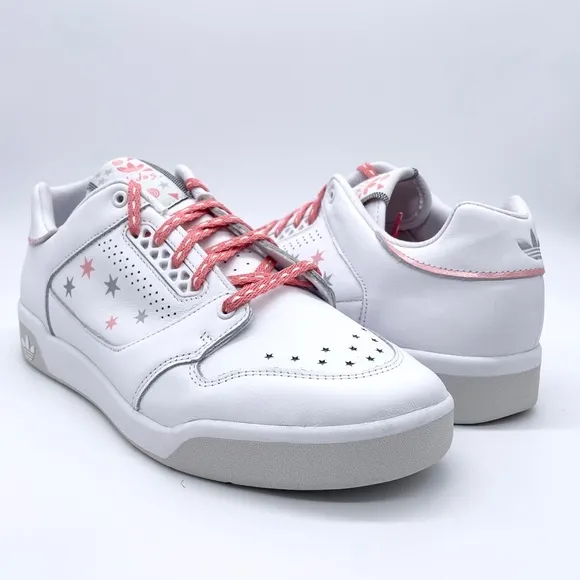 Adidas White Gray SlamCourt Original Sneakers