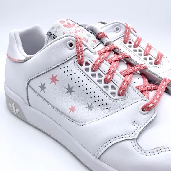 Adidas White Gray SlamCourt Original Sneakers