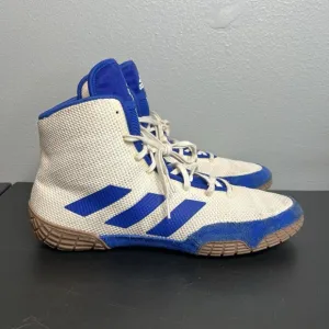 Adidas White Royal Blue Tech Fall 2.0 Wrestling Shoes Mens Size 13 FU8171
