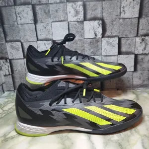 Adidas X Crazyfast Injection 1 Indoor Soccer Shoes Size 10 Black Yellow