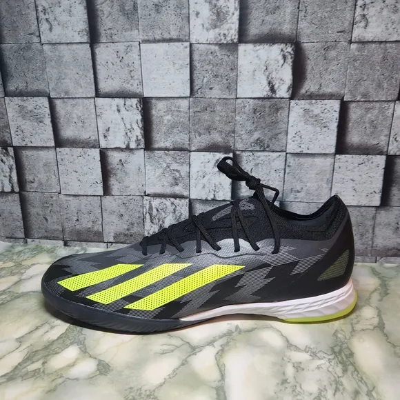 Adidas X Crazyfast Injection 1 Indoor Soccer Shoes Size 10 Black Yellow