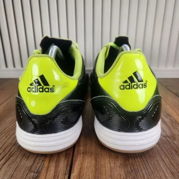 Adidas F50 Adizero TRX Mens Sz 12 Black Green Indoor Soccer Boots Shoes U41856