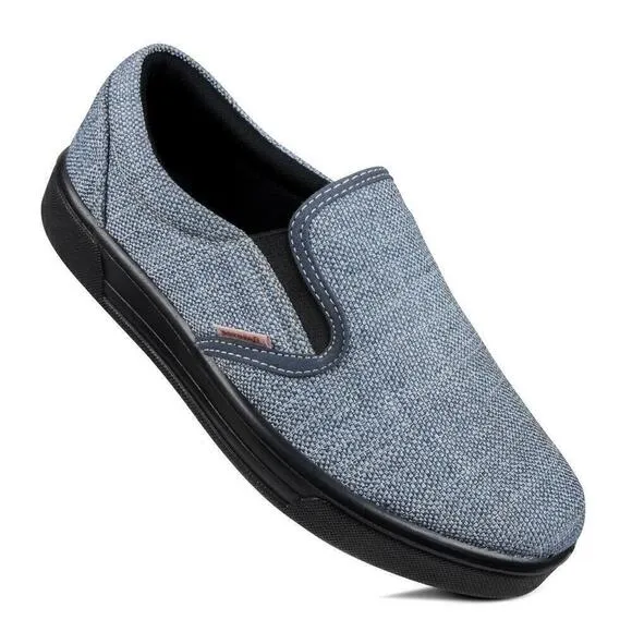 Aerosoft Orbew Slip On Flat Shoes Women Gray Comfort Loafers Gray Size 8