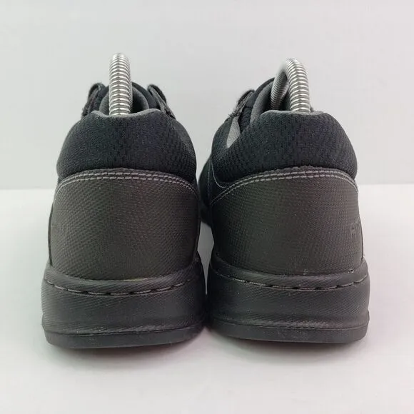 Ahnu Balboa Mens Size 8 Black Leather Lace Up Outdoor Hiking Sneaker Shoes