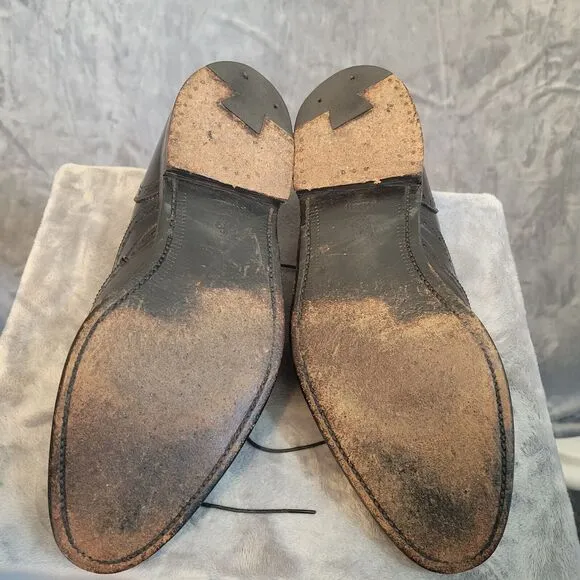 Alden Mens Black Wingtip Calfskin 903 Hampton‎ Size 9 B/D Oxford Shoes