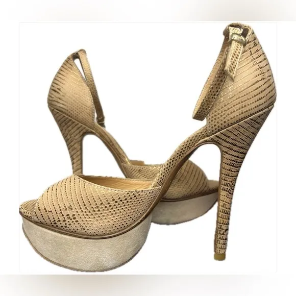 Aldo Tan Heeled Platform Sandals