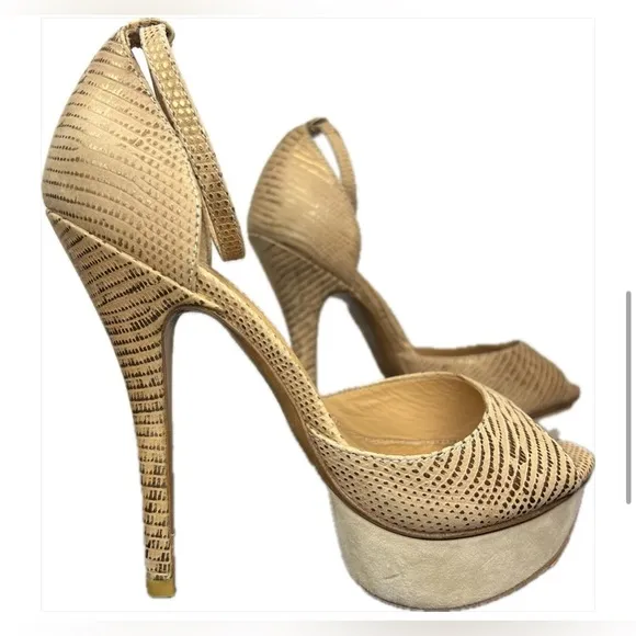 Aldo Tan Heeled Platform Sandals