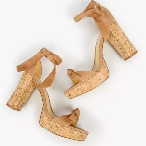 Alexandre Birman Mabela suede with cork sandals