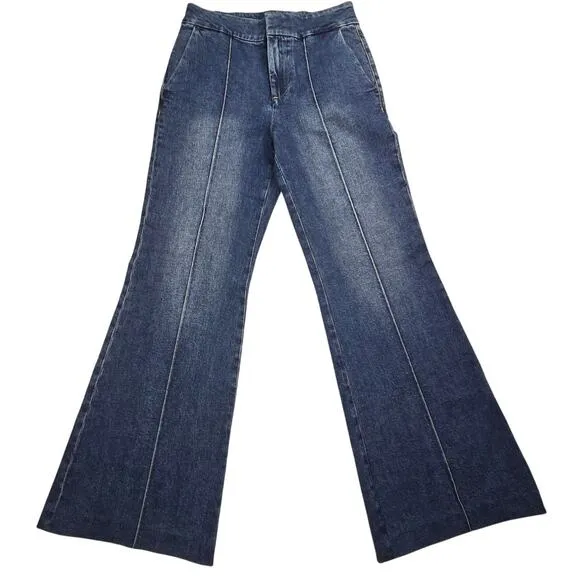Alice   Olivia Dylan Jean in Love Train size 27 (28x30.5) Wide Leg Pant EUC