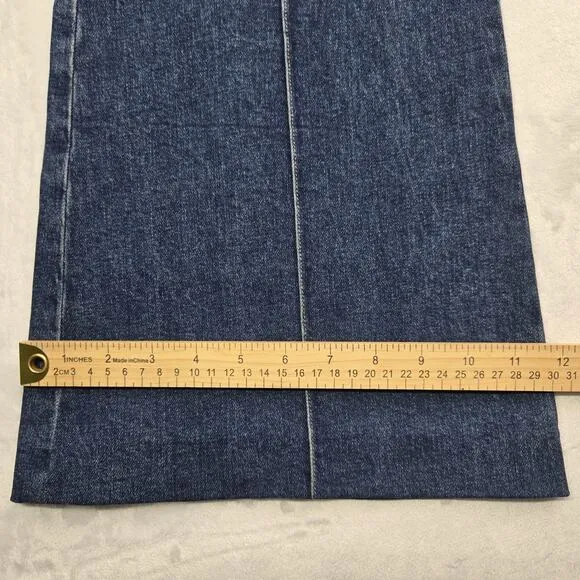 Alice   Olivia Dylan Jean in Love Train size 27 (28x30.5) Wide Leg Pant EUC