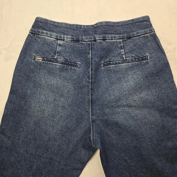 Alice   Olivia Dylan Jean in Love Train size 27 (28x30.5) Wide Leg Pant EUC