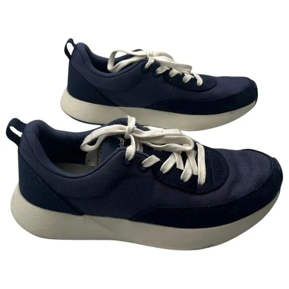 Allbirds Couriers Organic Cotton Trainers Shoes Sneakers Navy Indigo Size 7